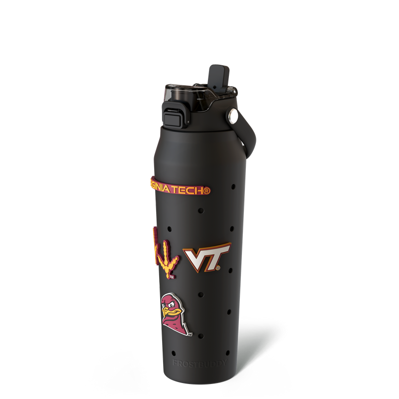 Bottle 32oz Virginia Tech Hokies Skin + Budz Bundle