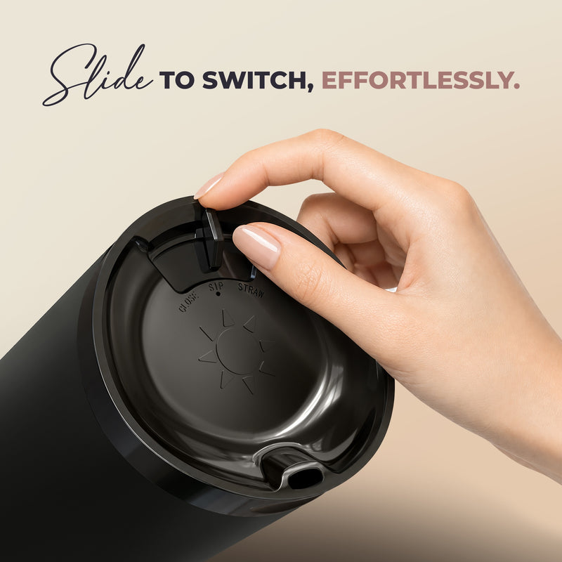 Thicc 40oz Black Floral