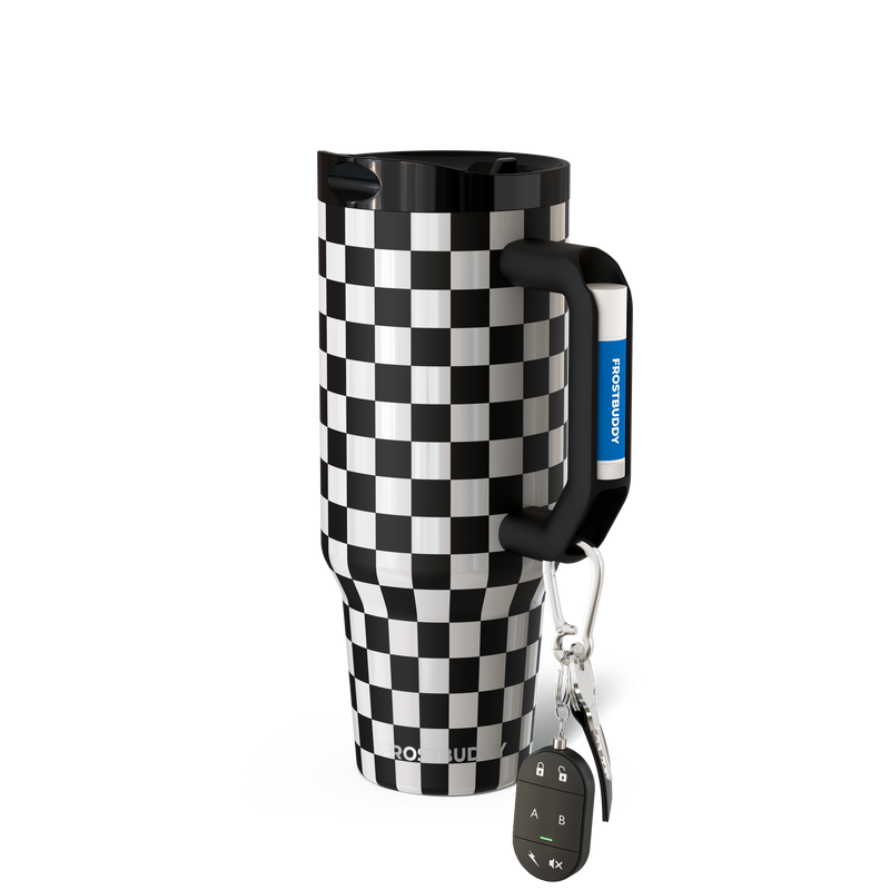 Thicc 40oz Black \u0026 White Checkered