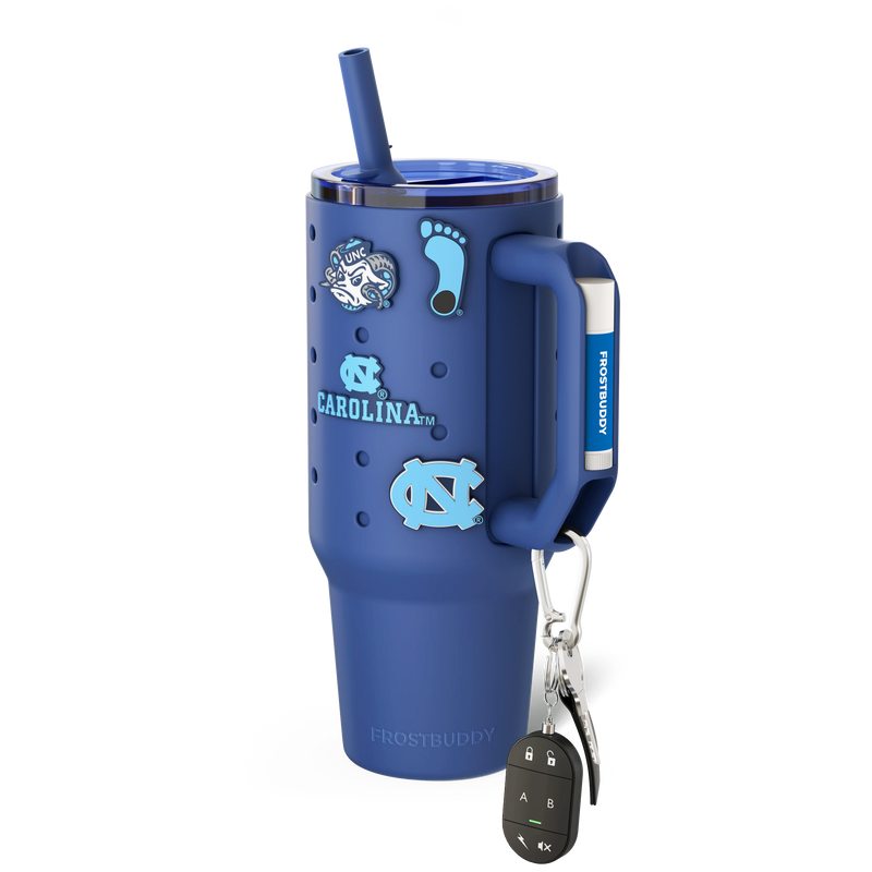 Thicc 40oz UNC Tarheels Skin + Budz Bundle